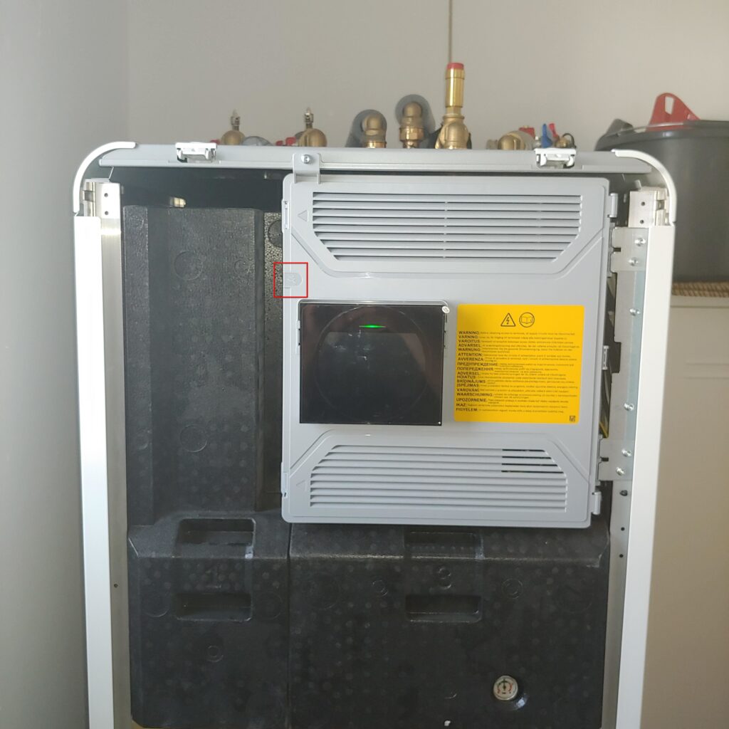 boiler serviceplug location